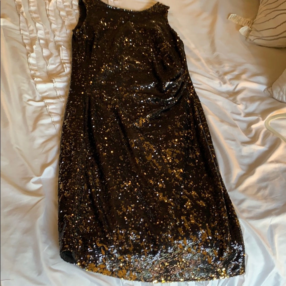 Sparkly black and gold Zara dress